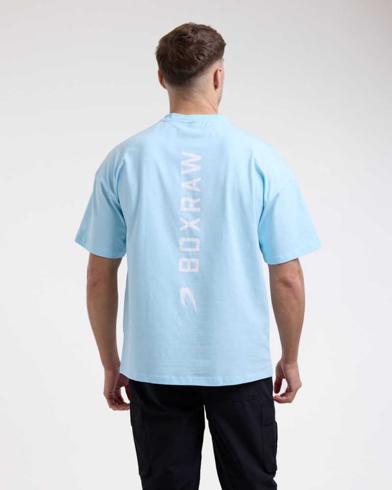 BOXRAW Lineal Tshirt Blue 1