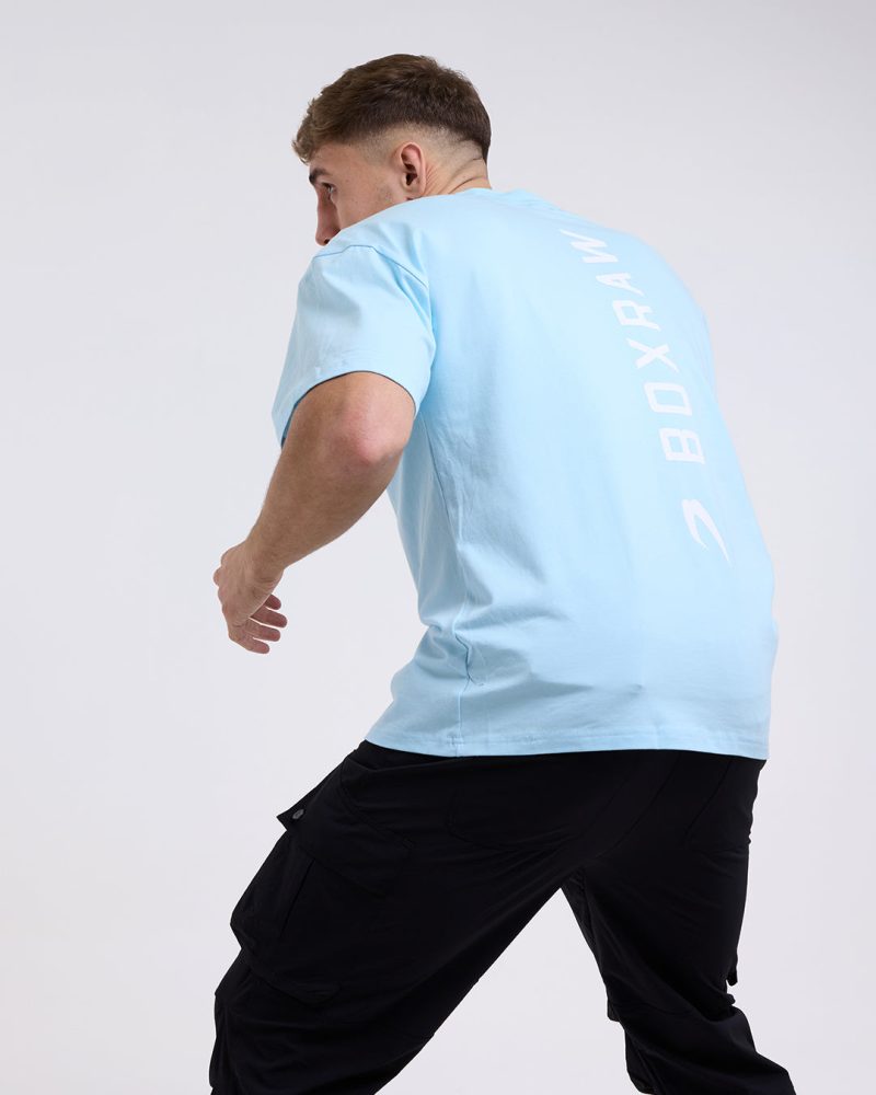 BOXRAW Lineal Tshirt Blue 4