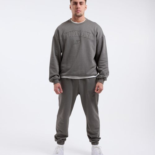 BOXRAW Mens Distressed EastSt Sweatshirt 2