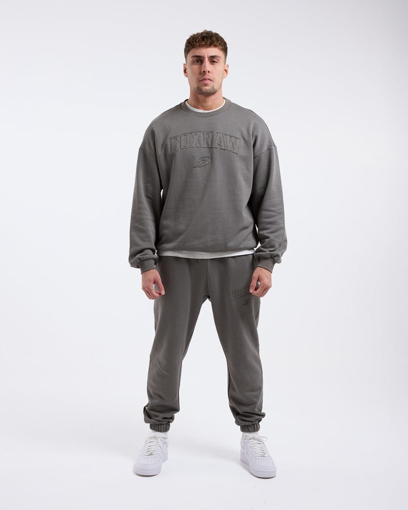 BOXRAW Mens Distressed EastSt Sweatshirt 2