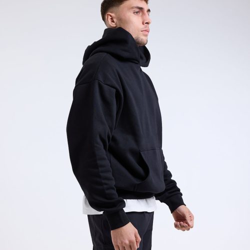 BOXRAW Mens Oversized Strike Hoodie Black 3