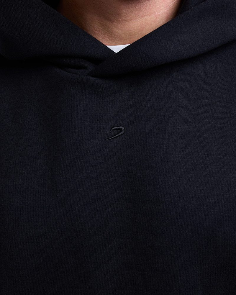 BOXRAW Mens Oversized Strike Hoodie Black 6