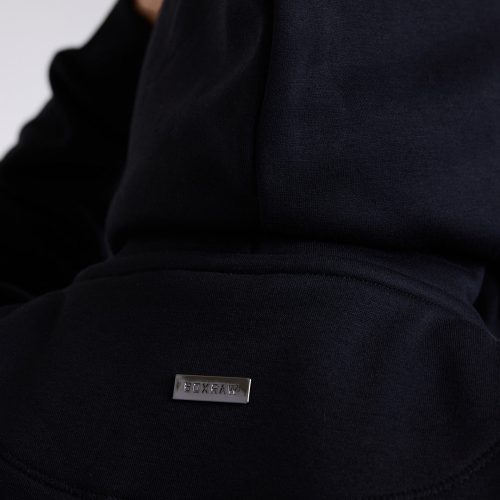 BOXRAW Mens Oversized Strike Hoodie Black 8