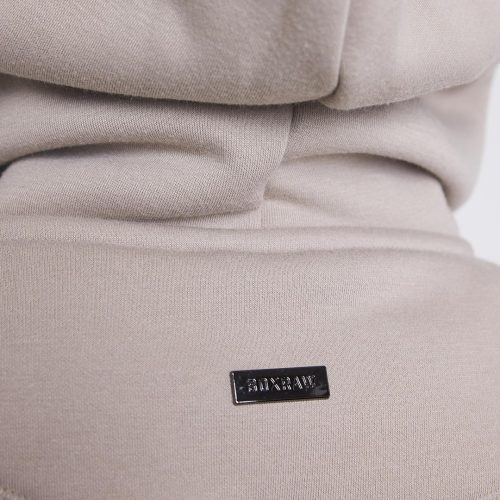 BOXRAW Mens Oversized Strike Hoodie Stone 7