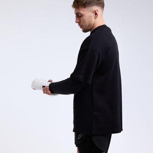 BOXRAW Mens Oversized Strike Tshirt Black 5