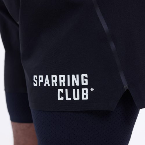 BOXRAW Mens Sparring Club 2in1 Shorts Black 7