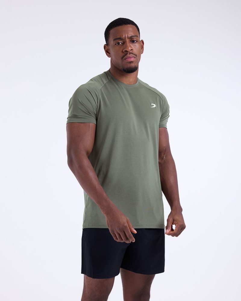 BOXRAW Mens Valdes Tee Green 1