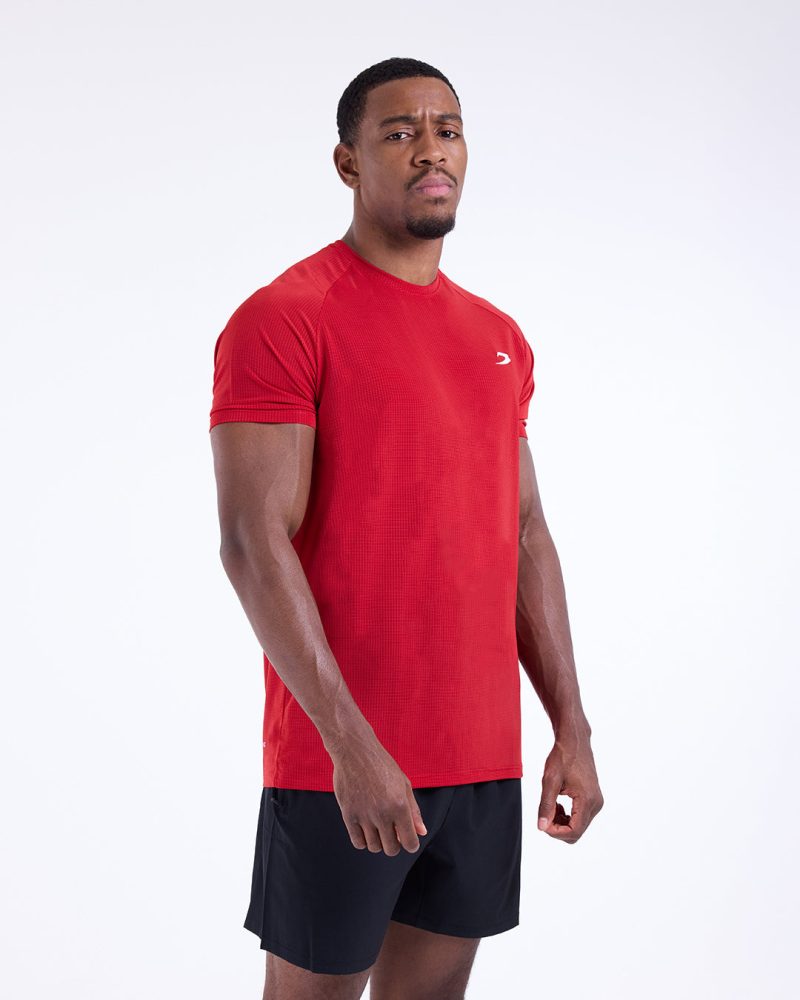 BOXRAW Mens Valdes Tee Red 1