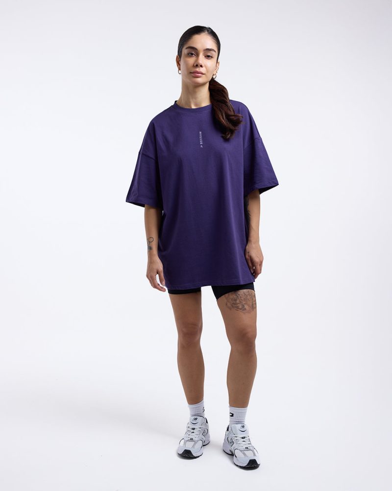 BOXRAW Womens Lineal Tshirt Purple 2