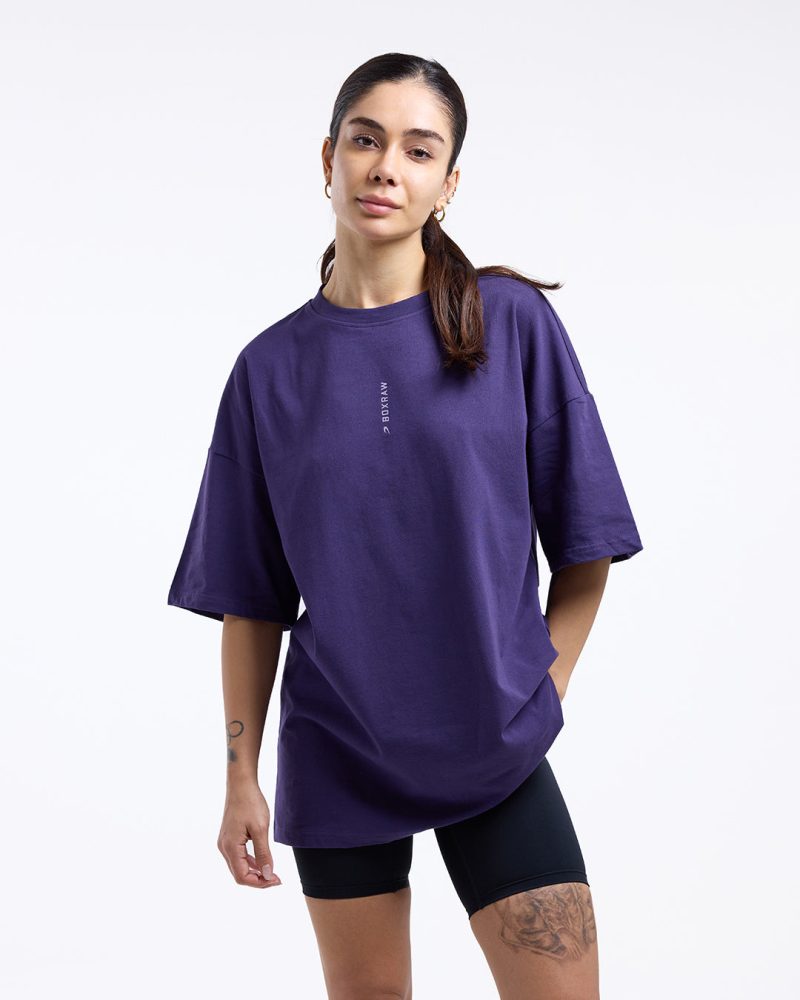 BOXRAW Womens Lineal Tshirt Purple 3