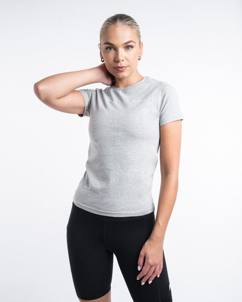 BOXRAW Womens Logo Tee Grey 1 4f917b36 621e 4b66 8176 8b18d07541a8