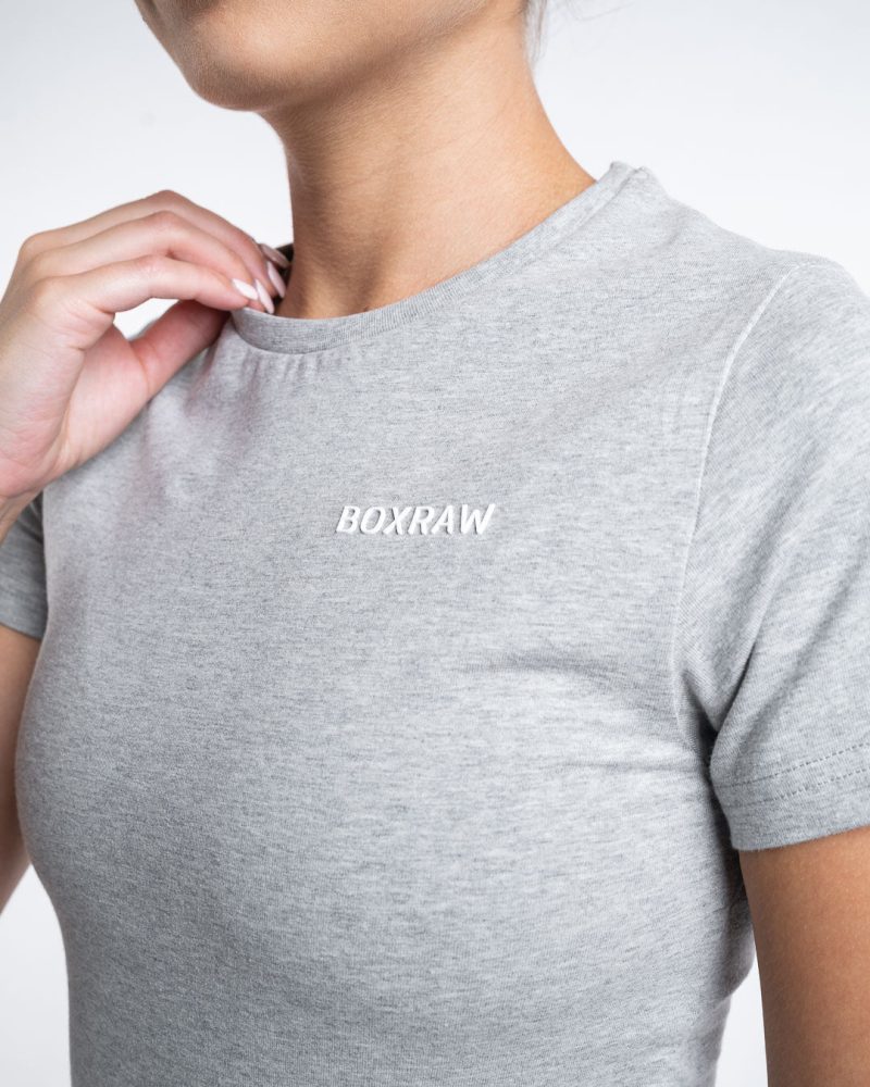 BOXRAW Womens Logo Tee Grey 7 afa3dd84 6408 4406 87b7 24b3bcba45e0